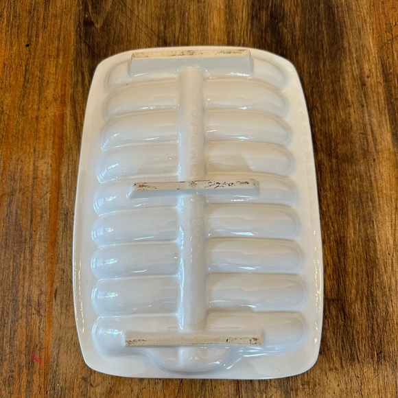 Vintage Ceramic Asparagus Tray or Roasting Dish - White, Vintage - Made in Japan - Picture 4 of 7